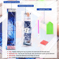 XPCARE Juego de pintura de diamante, redondo completo taladro DIY 5D pintura de diamante por número Kits Luna para decoración de pared hogar adultos y niños 12.0 x 12.0 in, HC-502 - Arteztik
