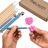Meuxan - Juego de 10 herramientas para pintar con punta de bola, arcilla y cerámica - Arteztik
