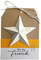 Plantillas de corte de metal para plantillas de troquelado, herramienta de grabación en relieve para álbumes de papel, tarjetas, álbumes de recortes, manualidades, troqueles grabados (estrellas) - Arteztik

