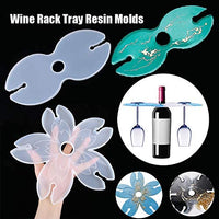 dressplus - Juego de 3 moldes de silicona para vino, bandejas de vidrio irregular de ágata, posavasos, moldes de resina epoxi para manualidades, cuencos y decoración del hogar - Arteztik
