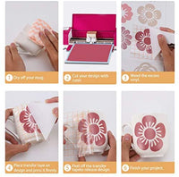 Cinta de papel de transferencia de vinilo transparente Roll-12 x 70 pies de alineación de rejilla de aplicación para Cameo o Cricut vinilo autoadhesivo para calcomanías, letreros, paredes, ventanas y otras superficies lisas - Arteztik

