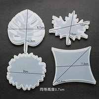 i7kbgshj Molde de resina de silicona de hoja de arce de fundición posavasos de palma de resina epoxi moldes de posavasos DIY molde de artesanía joyería molde de fundición de joyería - Arteztik
