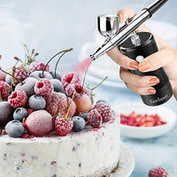 Gocheer - Kit de aerógrafo para maquillaje, pintura de uñas, tatuajes, manicura, pasteles de bricolaje, herramienta con compresor de aire silencioso - Arteztik
