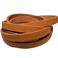 Correas de piel TOFL para artesanías, 4 onzas 1/6" de grosor, 1/2" de ancho y 72" de largo - Arteztik
