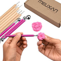 Meuxan - Juego de 10 herramientas para pintar con punta de bola, arcilla y cerámica - Arteztik
