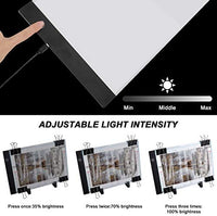 B4 Kit de almohadilla de luz LED de pintura de diamante, mesa de luz LED de rastreo de Artcraft, tablero de brillo de luz regulable de bricolaje, almohadillas de pintura B4 reutilizables ideales para taladro completo y taladro parcial pintura de diamante - Arteztik
