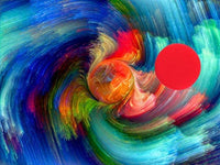 Esponja aplicadora de pintura completa con bolsa de almacenamiento de malla para colgar en seco, azul de doble capa circular 3.15 pulgadas (2 unidades) (rojo) - Arteztik
