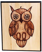 Placa rectangular de madera de tilo hueco de nogal, 6.0 x 8.0 in - Arteztik
