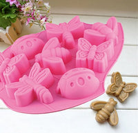 Insectos molde de Jabón – moldfun mariposa libélula Ladybug de Abeja molde de silicona para bomba de baño, barras de loción, Chocolate, caramelo, gelatina, crayón, hornear Cupcakes, magdalenas, cera - Arteztik
