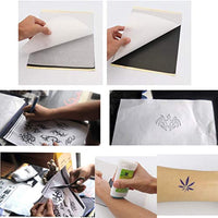 Papel de transferencia de tatuajes por Aokbean 100 piezas de papel de rastreo de tatuajes, papel de plantilla térmica, papel de plantilla de tatuaje para suministros de tatuajes - Arteztik
