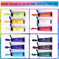 Juego de pintura acrílica para pintar, 24 colores acrílicos vibrantes de 0.7 fl oz para lienzo, madera, tela, cuero, cartón, papel y manualidades - Arteztik
