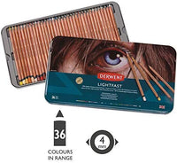 Derwent 2302719 - Lápices de colores para artista, dibujo, profesional, 12 unidades - Arteztik
