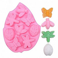 Insectos molde de Jabón – moldfun mariposa libélula Ladybug de Abeja molde de silicona para bomba de baño, barras de loción, Chocolate, caramelo, gelatina, crayón, hornear Cupcakes, magdalenas, cera - Arteztik
