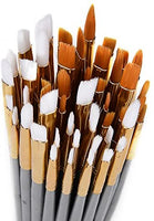 Conda - Juego de 50 pinceles de pintura multiusos para acrílico, aceite, acuarelas - Arteztik
