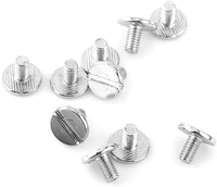 Tornillos de remache redondos con cabeza redonda, 10 piezas de remaches de latón con tornillo trasero redondo y cabezal de piel. - Arteztik
