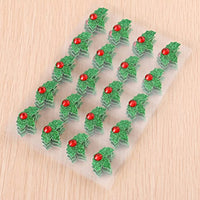 Amosfun - 5 hojas de pegatinas decorativas para Navidad, color verde y rojo - Arteztik
