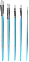 HIMI - Juego de 5 pinceles de acuarela para pintura acrílica de acuarela para rostro y cuerpo de acuarela (azul, pincel Gouache) - Arteztik
