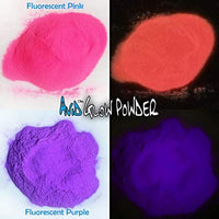 Paquete de variedad de polvos brillantes; 11 colores de polvo que brillan en la oscuridad; polvo de aluminio de estroncio encapsulado que brilla en la oscuridad; para resina, slime, esmalte de uñas, recubrimientos (4 paquetes de brillo neutro). - Arteztik
