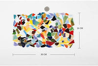 Lanyani - Hojas de vidrio para vidrieras, mosaicos de vidrio para obras de arte y manualidades, 35 oz, color azul - Arteztik
