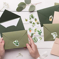 OIIKI - 225 pegatinas para álbumes de recortes con plantas verdes de oxígeno, multicolor - Arteztik
