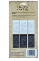 Calcomanías de palabras sueltas Tim Holtz Idea-ology, cartulina mate en blanco y negro, 1088 calcomanías, TH92998 - Arteztik
