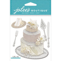 Jolee del boutique dimensional pegatinas, tarta de boda - Arteztik
