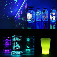 Polvo de pigmento que brilla en la oscuridad, resina epoxi en polvo luminoso para limo, pigmento de seguridad en polvo para pintura, limo, uñas, resina, conciertos o bricolaje – 0.35 oz cada uno (total 2.8 oz) - Arteztik
