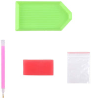 Kit de pintura de diamante 5D para árbol de Navidad, pintura de diamante para principiantes y adultos, decoración de pared del hogar, 15.8 x 11.8 pulgadas - Arteztik
