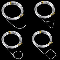 Alambre de aluminio plateado de 65.6 pies, suave y flexible de metal para manualidades manuales (0.079 in) - Arteztik
