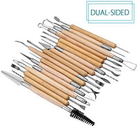 Juego de herramientas Meuxan para escultura y alfarería, Madera, 30 PCS - Arteztik
