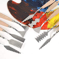 CONDA herramientas de pintura para cuchillos de paleta, mango de madera para cuchillos de metal - Arteztik
