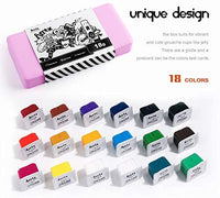 Arrtx AJG-001 Gouache - Juego de pinturas con diseño de taza de gelatina, 18 colores × 1.0 fl oz en una caja de plástico con una paleta, adecuado para estudiantes, aficionados, artistas (Primrose) - Arteztik

