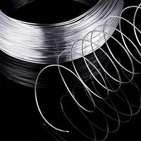 Alambre de aluminio plateado de 0.039 in de grosor, alambre de metal flexible para manualidades, para hacer muñecas, esqueleto, manualidades (492 pies) - Arteztik
