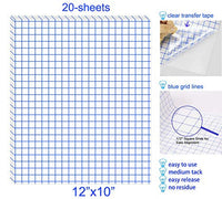 HIRALIY - Cinta de transferencia de vinilo de 12.0 x 10.0 in, 25 unidades con lámina de teflón y cinta térmica, ideal para transferir Cricut y Silhouette Cameo diseños calcomanías HTV - Arteztik
