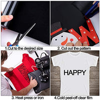 Ruisita - Rollo de vinilo de transferencia de calor de 2 rollos de papel de transferencia de calor suave HTV para ropa de bricolaje, camisetas, cuero, telas, artes y manualidades - Arteztik
