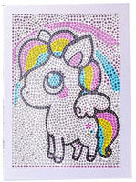 LAN WHALE Easy 5D Kit de pintura de diamante para niños, kit completo de pintura por número con marco de madera - Panda 6 x 6 pulgadas (rosa) - Arteztik
