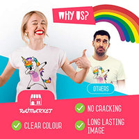 Raimarket Premium Papel de transferencia de calor para tela ligera o blanca | 20 hojas imprimibles | 8.5 x 11 pulgadas | Transferencias de camisetas térmicas DIY - Arteztik

