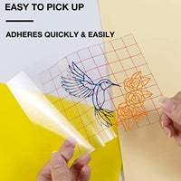 Cinta de transferencia para vinilo - 44.3 x 4.9 ft con rejilla de alineación roja para vinilo adhesivo Cricut Joy y Cricut, Silhouette Cameo papel de transferencia para vinilo para calcomanías, letreros, ventanas, pegatinas - Arteztik
