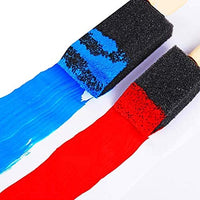 N/B - Juego de 75 pinceles de pintura de espuma de 1.0 in para acrílicos, manchas, barnices, manualidades, arte, color negro - Arteztik
