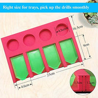 Bandeja organizadora de accesorios de pintura de diamante para adultos, soporte para múltiples botes para bandejas de contenedores de tarros, kit de herramientas de pintura de diamante multilote ideal para regalo para manualidades - Arteztik
