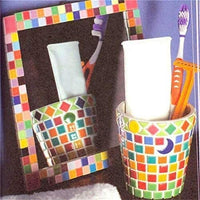 Baldosa de mosaico BestTeam, de micro cristal, para manualidades, para niños, hecha a mano, sin cristal, 10.58 oz (varios colores) - Arteztik
