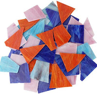 Lanyani - Hojas de vidrio para vidrieras, mosaicos de vidrio para obras de arte y manualidades, 35 oz, color azul - Arteztik
