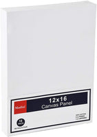 Madisi Painting Canvas Panels, 12X16 Classroom 18 Value Pack Lona de pintura - Arteztik
