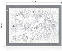 Mesa de luz de trazado ultrafina A4 LED tablero de copia NXENTC almohadilla de luz de dibujo almohadilla brillo ajustable plantilla artista trazado arte mesa de tatuaje verde - Arteztik
