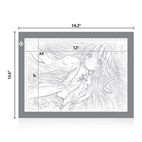 LITENERGY - Caja de luz LED de seguimiento A4 portátil, ultrafina, ajustable, USB, para dibujo de tatuajes, transmisión, bocetos, animación, estenciling - Arteztik
