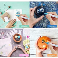 8 colores/set de regalo tarjeta de escritura dibujo bolígrafos de doble línea contorno pluma papelería - Arteztik
