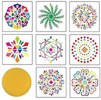 Kit de pintura de mandala, 35 piezas, herramientas de punto, pinceles de pintura, plantilla para pintura de roca, colorear, dibujar y dibujar suministros de arte - Arteztik

