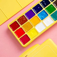 HIMI Gouache - Juego de pintura de 18 colores x 1.0 fl oz, diseño único de jalea, estuche portátil con paleta para artistas, estudiantes, pintura de acuarela opaca - Arteztik
