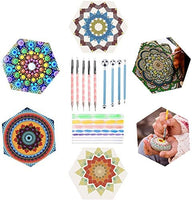 Juego de 56 plantillas de mandala para pintar y dibujar en madera de roca - Arteztik
