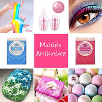 Polvo de mica, resina en polvo de perla en botella, suministros de pigmento para pintura, jabón, bomba de baño artesanales, elaboración de velas, artistas, proyectos de manualidades, bellas artes. - Arteztik
